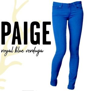 Paige Verduga Ultra Skinny Jeans in Royal Blue
